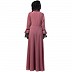 Casual Pintuck abaya-Puce Pink